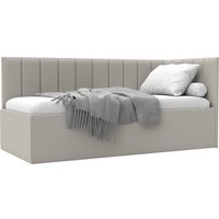 Кровать Лига диванов Лига-128 90 137804 (рогожка Амур 02 бежевый)