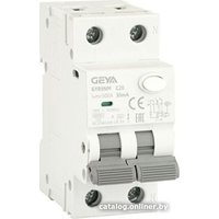 Дифференциальный автомат GEYA GYR9NM-C20-30mA 1P+N 20A C 6 kA 30mA A 2M GYR9NM1PC20A30