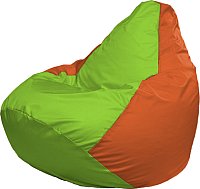 

Кресло-мешок Flagman Груша Медиум XL Г1.1-163 (салатовый/оранжевый)