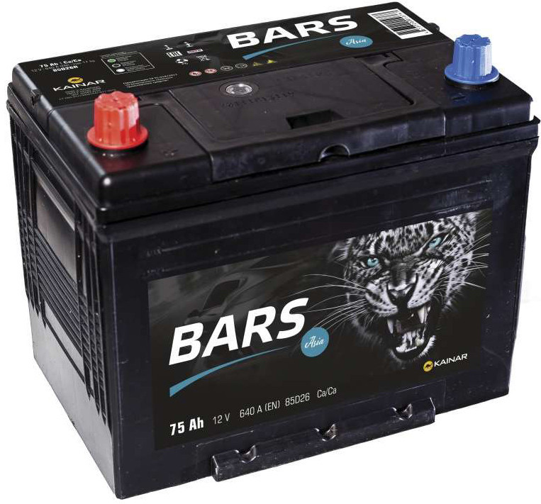 

Автомобильный аккумулятор BARS Asia JL+ (75 А·ч)