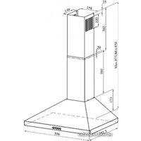 Кухонная вытяжка ZorG Cesux 60 (черный, 650 куб. м/ч)