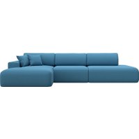 Угловой диван Лига диванов Лига-036 НПБ Модерн Лонг левый 125471L (рогожка амур голубой)
