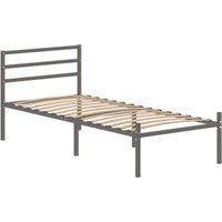 Кровать Домаклево Металика Г3 80x200 (серый)