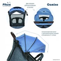Коляска прогулочная «книга» Pituso Camino (черный/джинс)