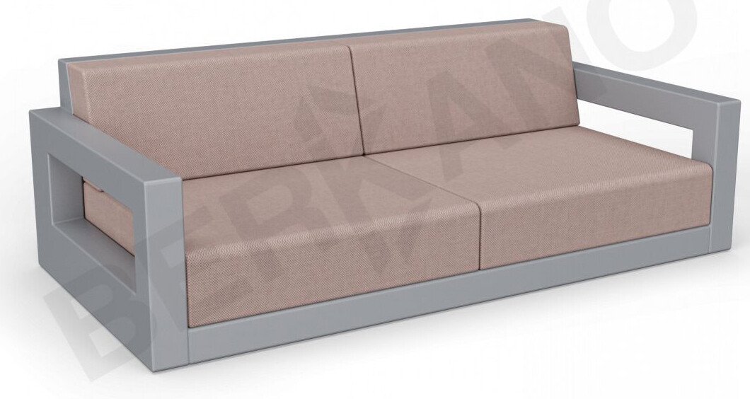 

Садовый диван Berkano Quarter lounge с подушками 250_009_14 (графитовый/кофейный)