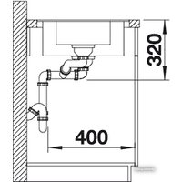 Кухонная мойка Blanco Metra 6 S-F 525929 (черный)