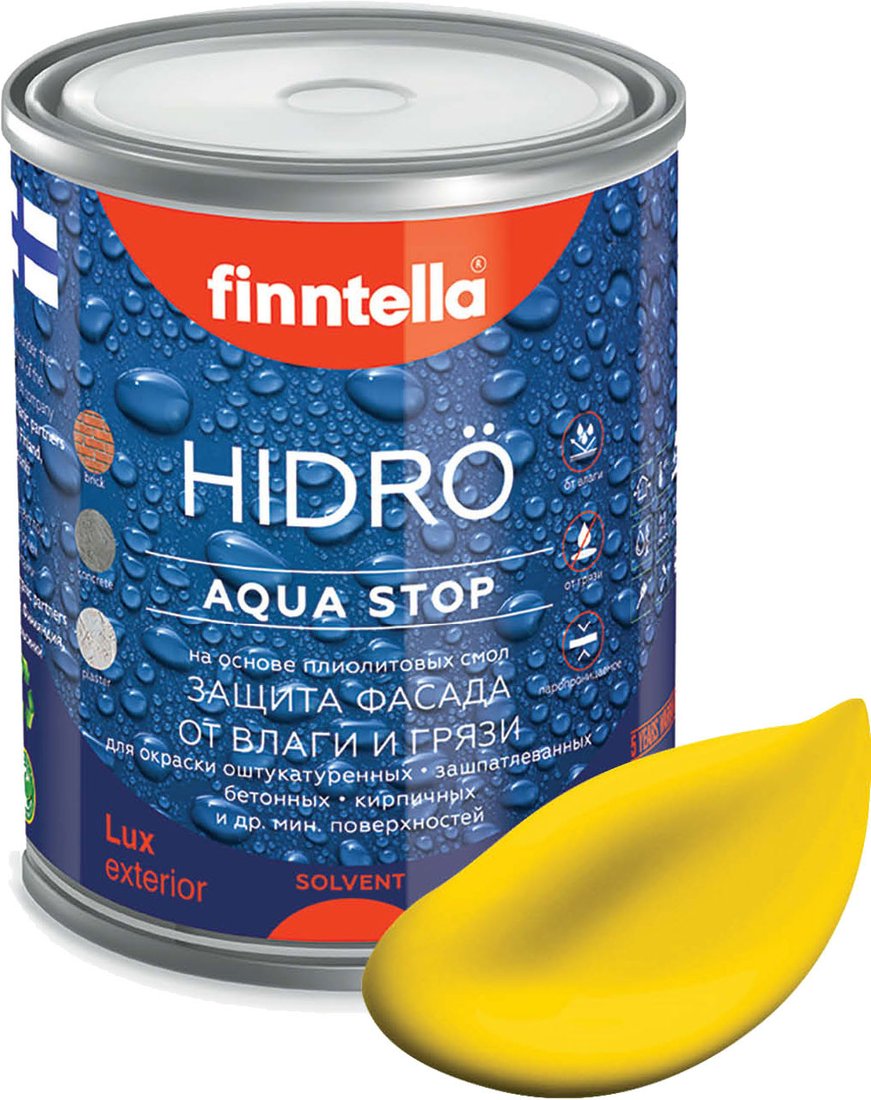 

Краска Finntella Hidro Keltainen F-14-1-1-FL129 0.9 л (желтый)