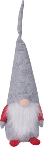 Елочная игрушка AksHome Гном (серый)