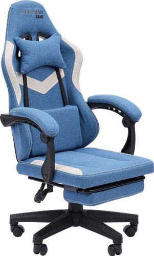 Игровое (геймерское) кресло CHAIRMAN CH26 (ткань, голубой/бежевый)
