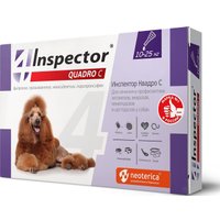 Капли от блох и клещей Inspector Quadro для собак 10-25 кг