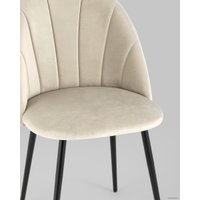 Стул Stool Group Логан (велюр, бежевый/серый)