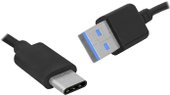 LX8430 USB Type-A - USB Type-C (1 м, черный)