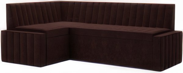 

Угловой диван Мебель-АРС Вермут левый 193x82x113 (велюр шоколад HB-178 16)