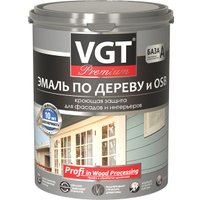 Эмаль VGT ВД-АК-1179 Профи по дереву 1 кг (графитовый RAL 7024)