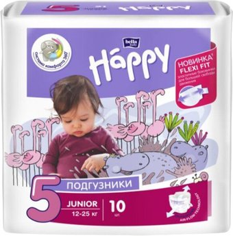 Подгузники Bella Baby Happy Junior 12-25кг (10 шт)