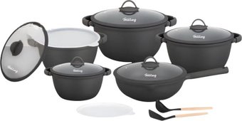 Набор кастрюль FeisiLang FL-S022YE (черный)