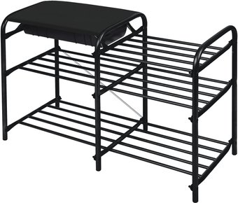 Полка для обуви Nika ЭТЛ5-1/Ч (черный/матовый черный)