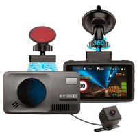 Видеорегистратор-радар детектор-GPS информатор (3в1) TrendVision DriveCam Real 4K Signature LNA 2CH