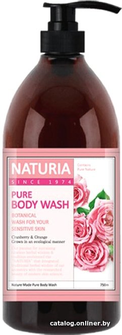 Evas Гель для душа Naturia Pure Body Wash Rose & Rosemary 750 мл