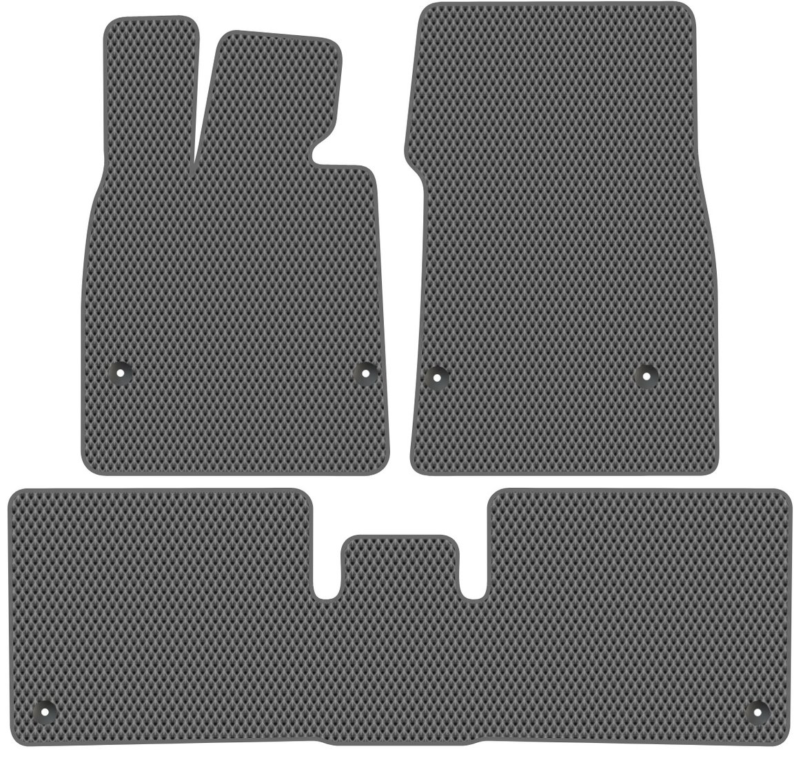 

Комплект ковриков для авто Alicosta Avatr 12 I (лифтбек) 2023 - Н.В. задний цельный (серый, ромб)