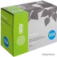 Картридж CACTUS CS-CE255XS (аналог HP 55X (CE255X))