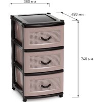 Комод Альтернатива М1353 (коричневый)