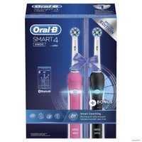 Комплект зубных щеток Oral-B Smart 4 4900 (черный+розовый)