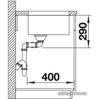 Кухонная мойка Blanco Andano 340/340-U (без клапана-автомата)