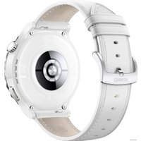 Умные часы Huawei Watch GT 3 Pro Ceramic 43 мм (белый/кожа)