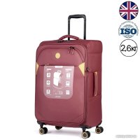 Чемодан-спиннер Verage Cambridge 20077-2 68 см (бордо)