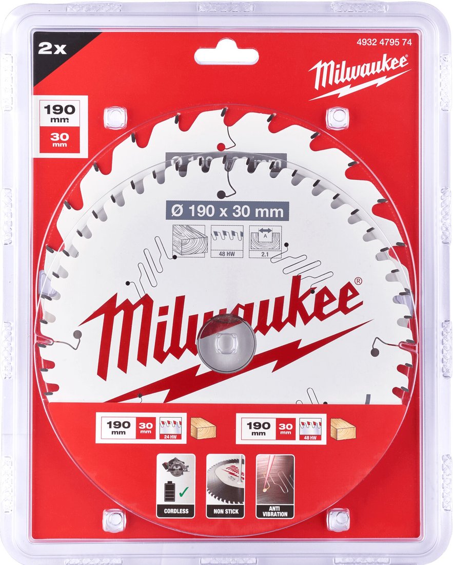 

Набор пильных дисков Milwaukee 4932479574