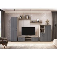 Тумба Mio Tesoro Вудхилл (эндгрейн/графит)