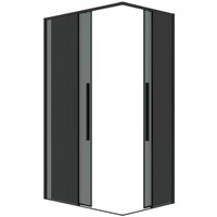 Душевая дверь Grossman Galaxy 90x195 1/2.K33.01.90.21.10 (черный матовый/тонированное стекло)