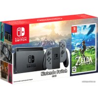 Игровая приставка Nintendo Switch + The Legend of Zelda: Breath of the Wild (серый)