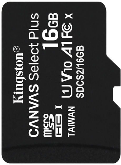 Карта памяти Kingston Canvas Select Plus microSDHC 16GB