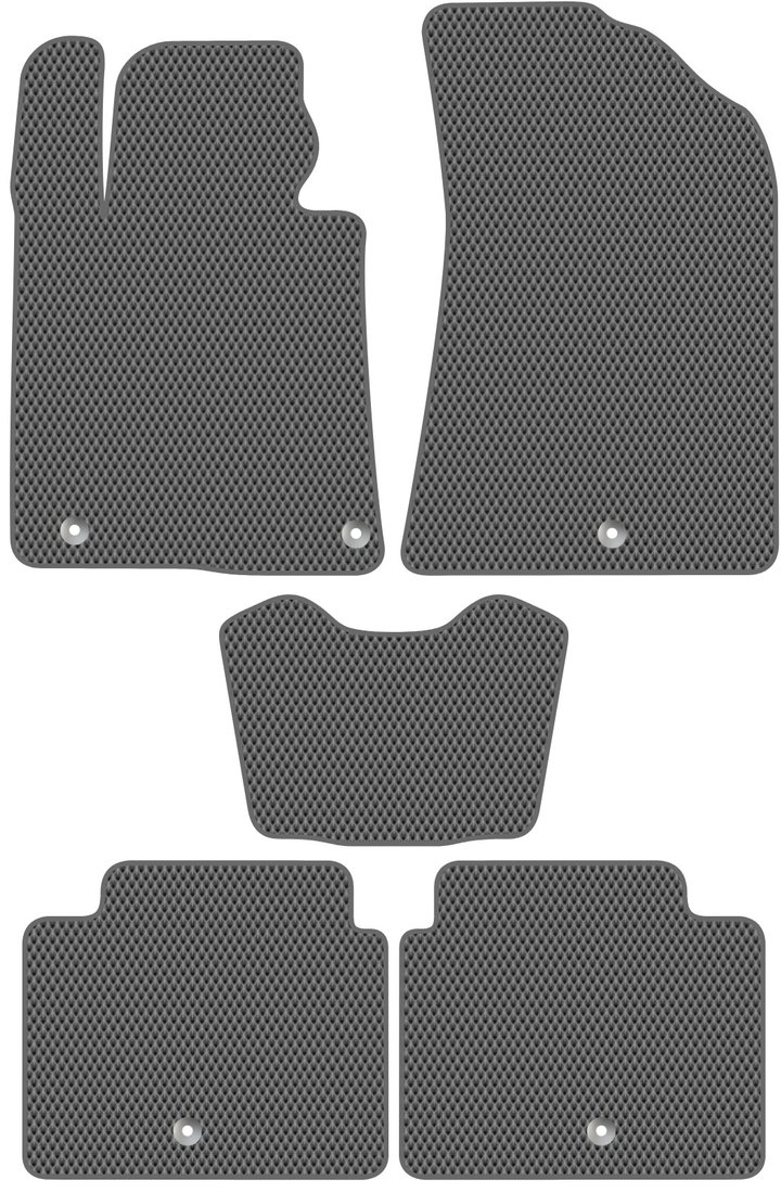 

Комплект ковриков для авто Alicosta Kia K8 I (седан / GL3) 2021 - Н.В. (серый, ромб)