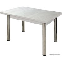 Кухонный стол Solt СТД-11 с обвязкой (северное дерево светлое/ноги хром)