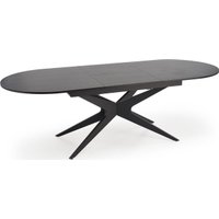 Кухонный стол Halmar Sandro 180-240/100/76 (черный/черный)