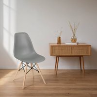 Стул Mio Tesoro Бари SC-001 (серый/дерево)