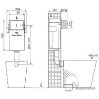 Инсталляция для унитаза OLI Quadra Plus механика