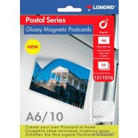 Бумага с магнитным слоем Lomond Glossy Magnetic Postcards A6 660 г/м2 10 листов 1511016