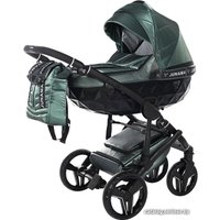 Универсальная коляска Junama Clermont (2 в 1, зеленый/рама черная)