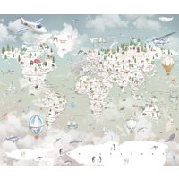 Фотообои Citydecor Детская Карта мира 351 312x265