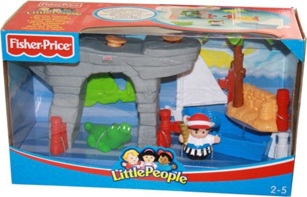 Набор развивающих игрушек Fisher-Price Маленькие человечки Остров пиратов J9403