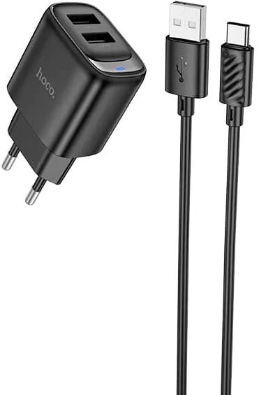 

Сетевое зарядное Hoco C141A USB Type-C (черный)