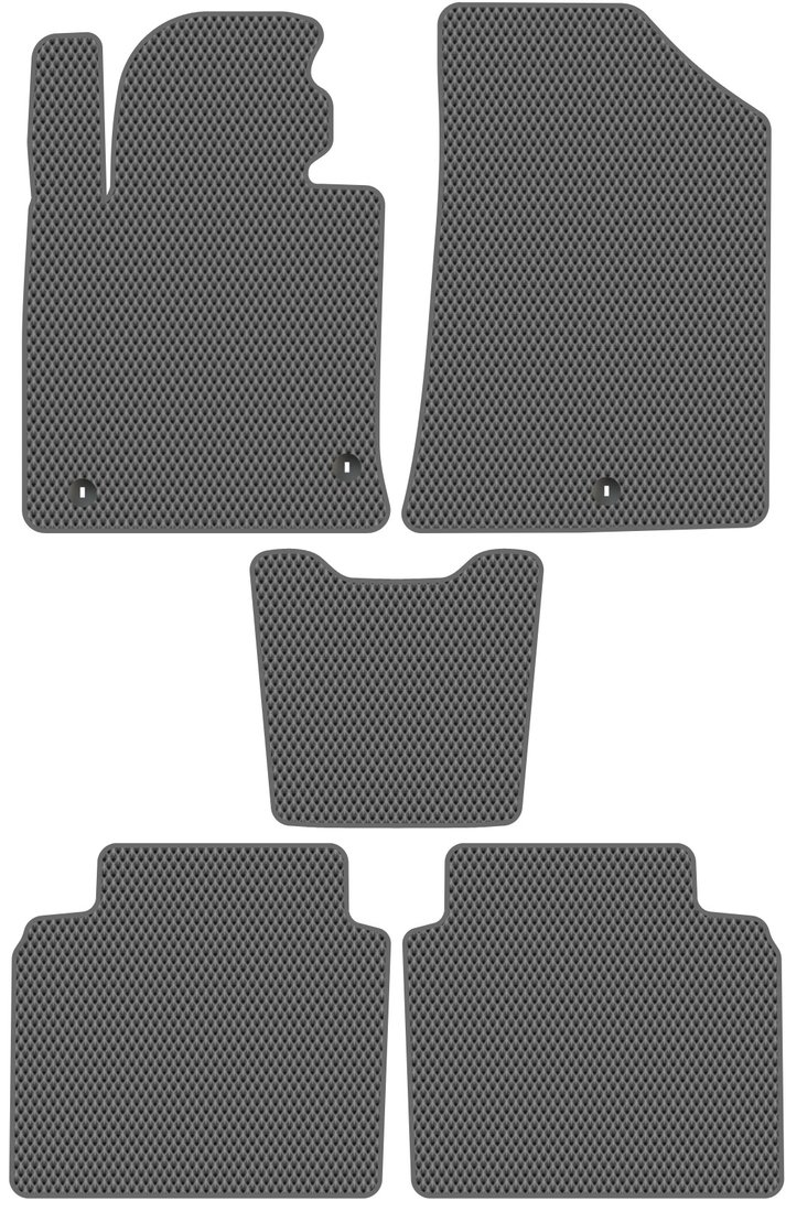 

Комплект ковриков для авто Alicosta Kia Optima IV (седан / JF) 2016 - 2020 (серый, ромб)