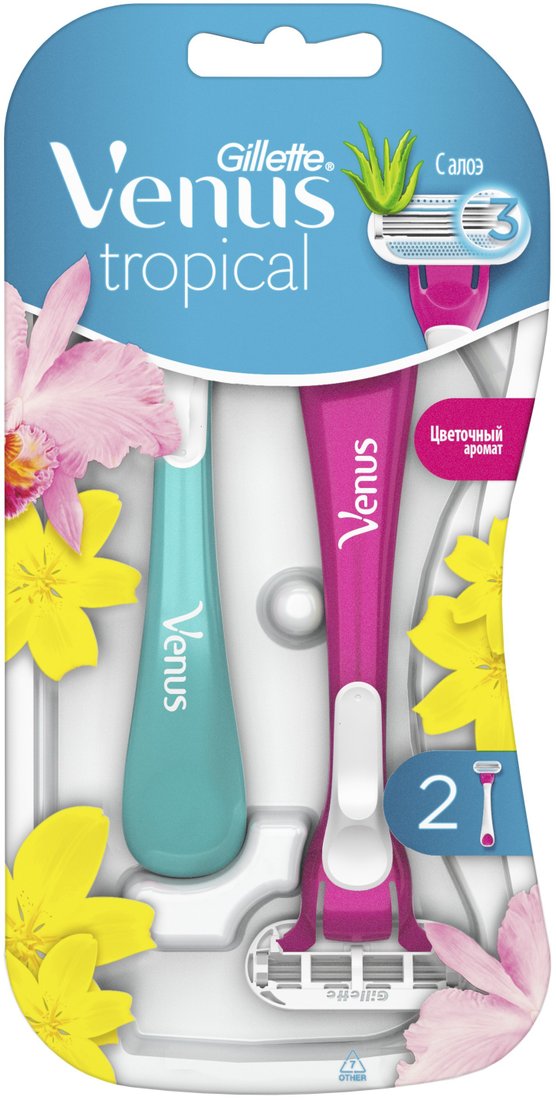 

Бритвенный станок Gillette Venus Tropical (2 шт) 7702018574087