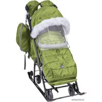 Санки-коляска Nika НД7-5SK/3 (оливковый)