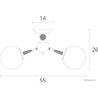 Люстра средней высоты Arte Lamp Boston A4485PL-5BK
