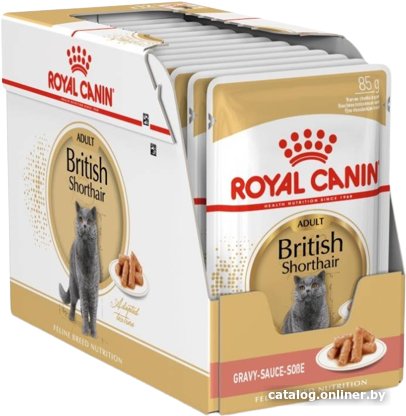 Пресервы Royal Canin British Shorthair Adult (Британская короткошерстная) в соусе 85 г, 28 шт